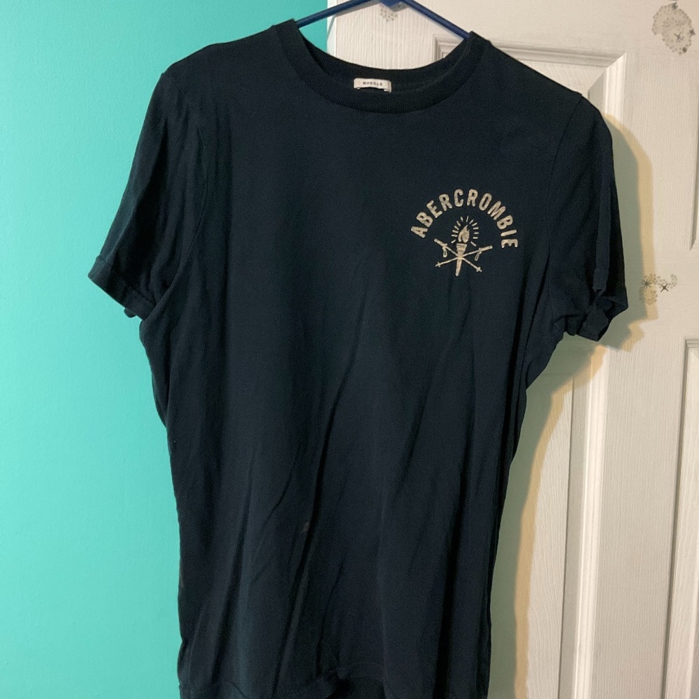 Abercrombie navy blue large tshirt